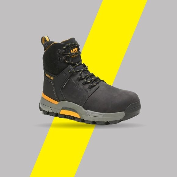 Caterpillar Other - Caterpillar P91229 Mens Black Leather Lace Up Work Boots